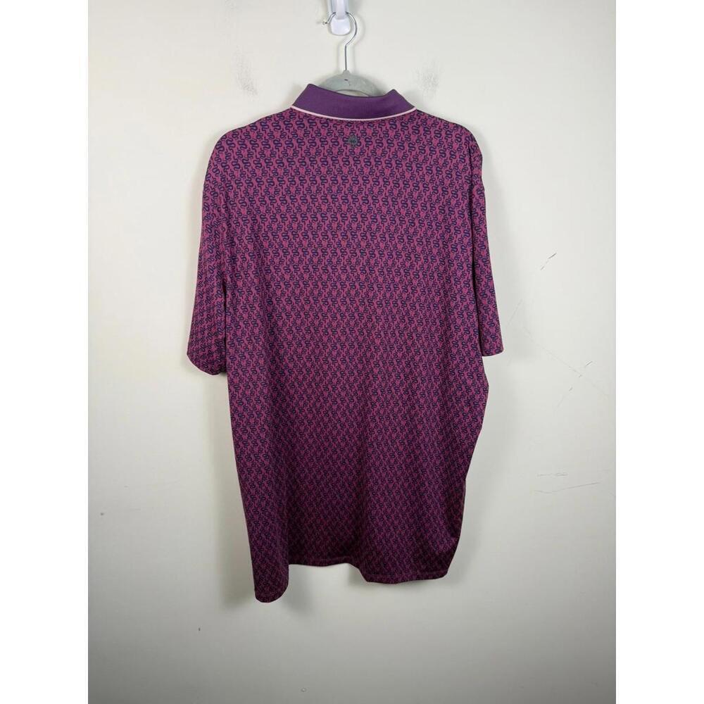 Greyson Polo Shirt XL Red All Over Snake Print Performance Golf Sport Mens - Picture 4 of 6
